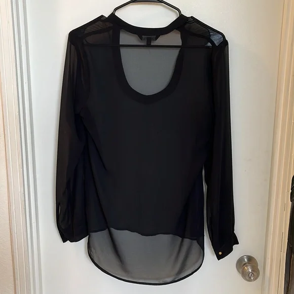 Express sheer long sleeve top XS - Picture 4 of 5